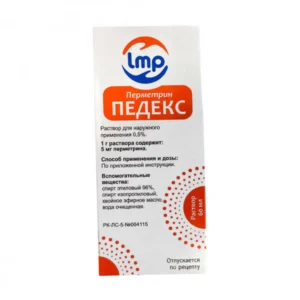 Перметрин Педекс 0,5% раствор д/нар. примен. 60мл